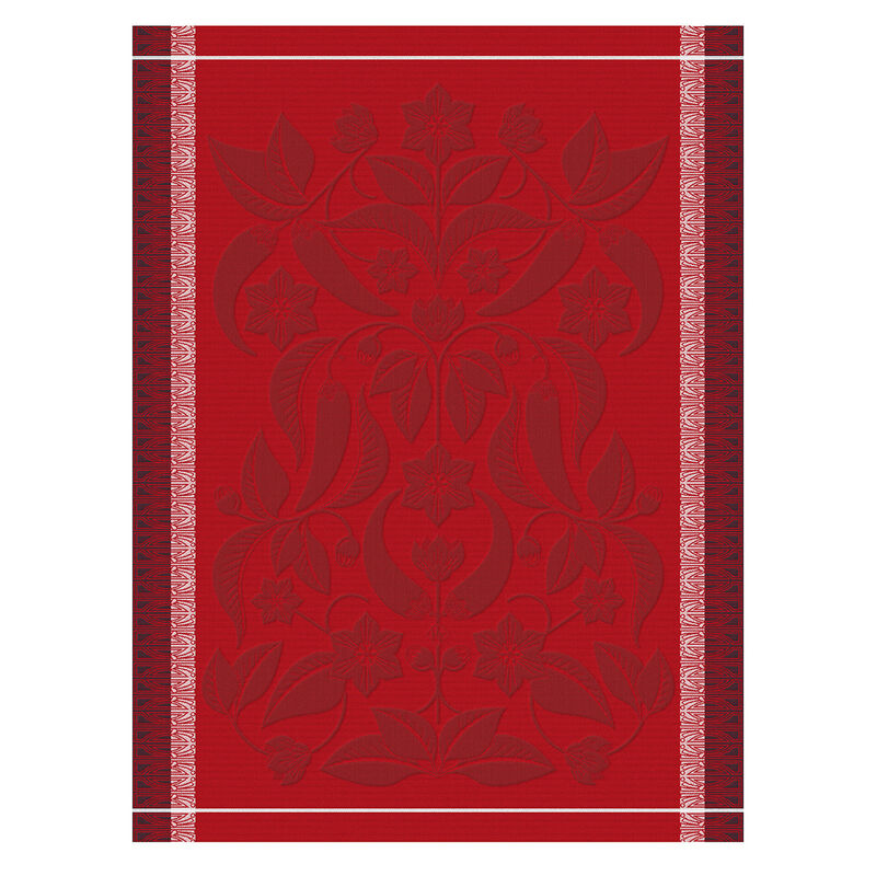 Le Jacquard Francais Tea Towel "Piments" Red