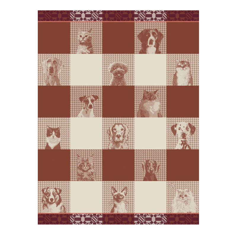 Le Jacquard Français Tea Towel "Truffes" Brown