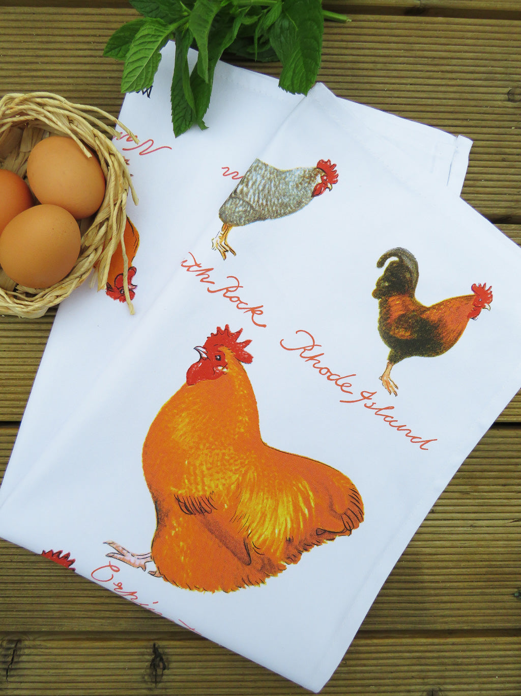 Tea Towel "Chicken Breeds"