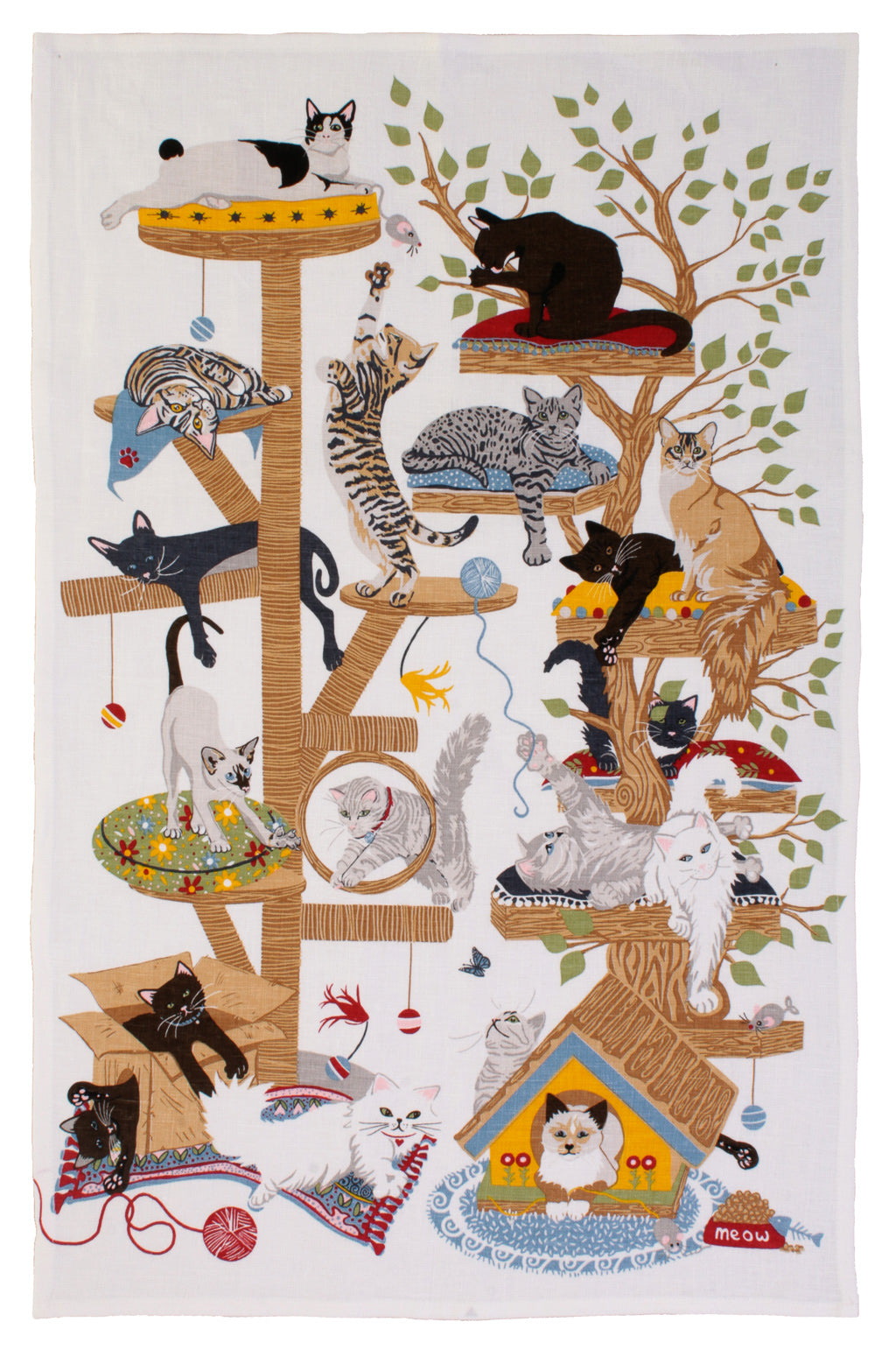 Tea Towel "Moggie Mayhem"