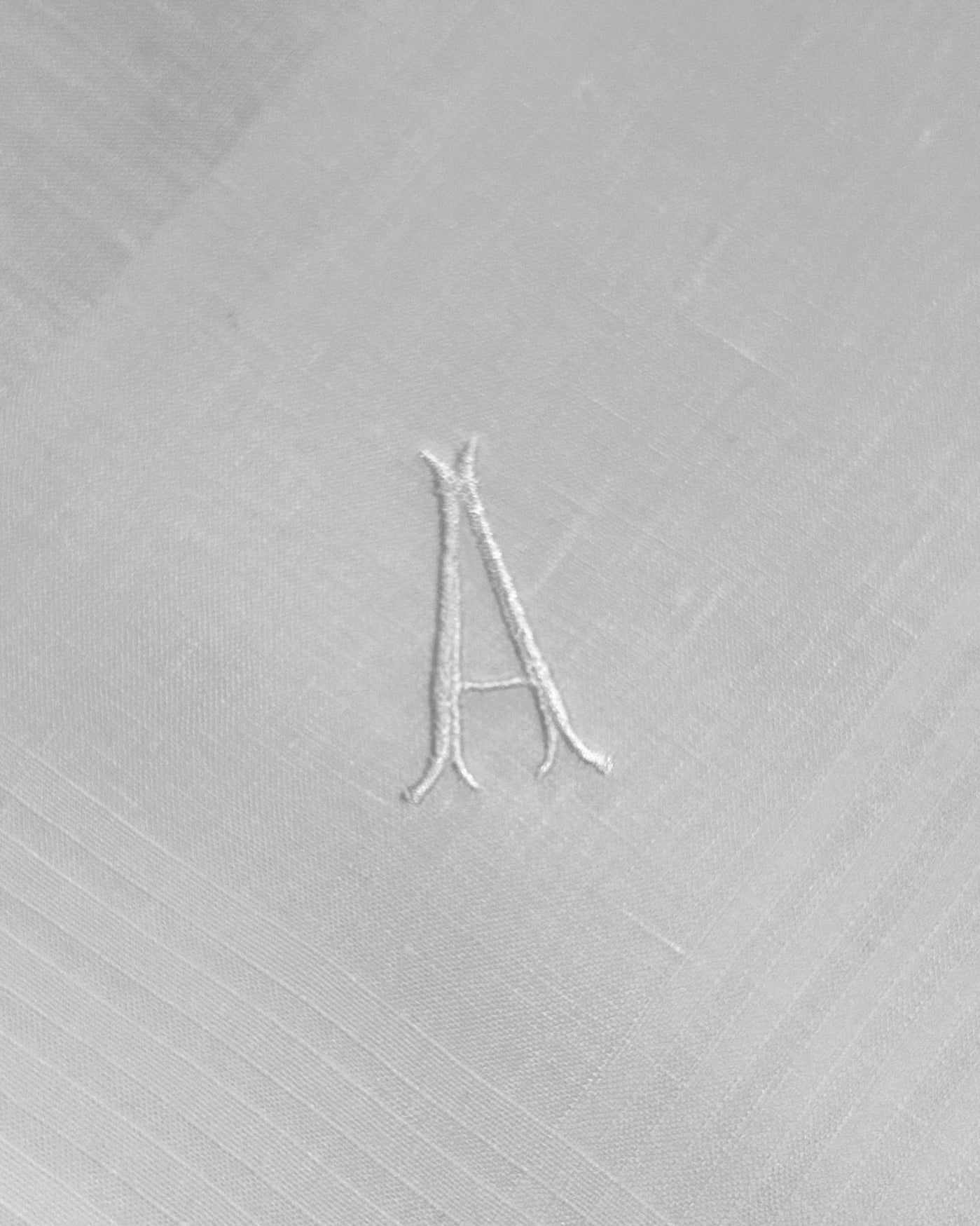 Handkerchief Men's - Linen Monogram Initials