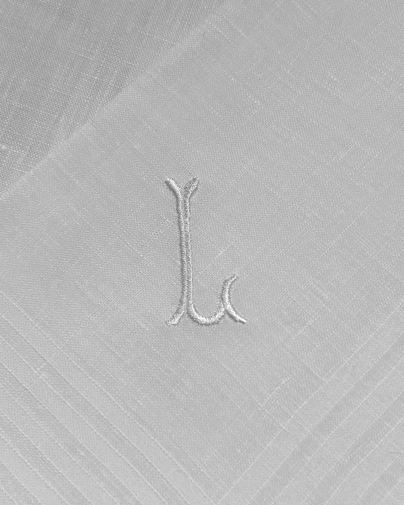 Handkerchief Men's - Linen Monogram Initials