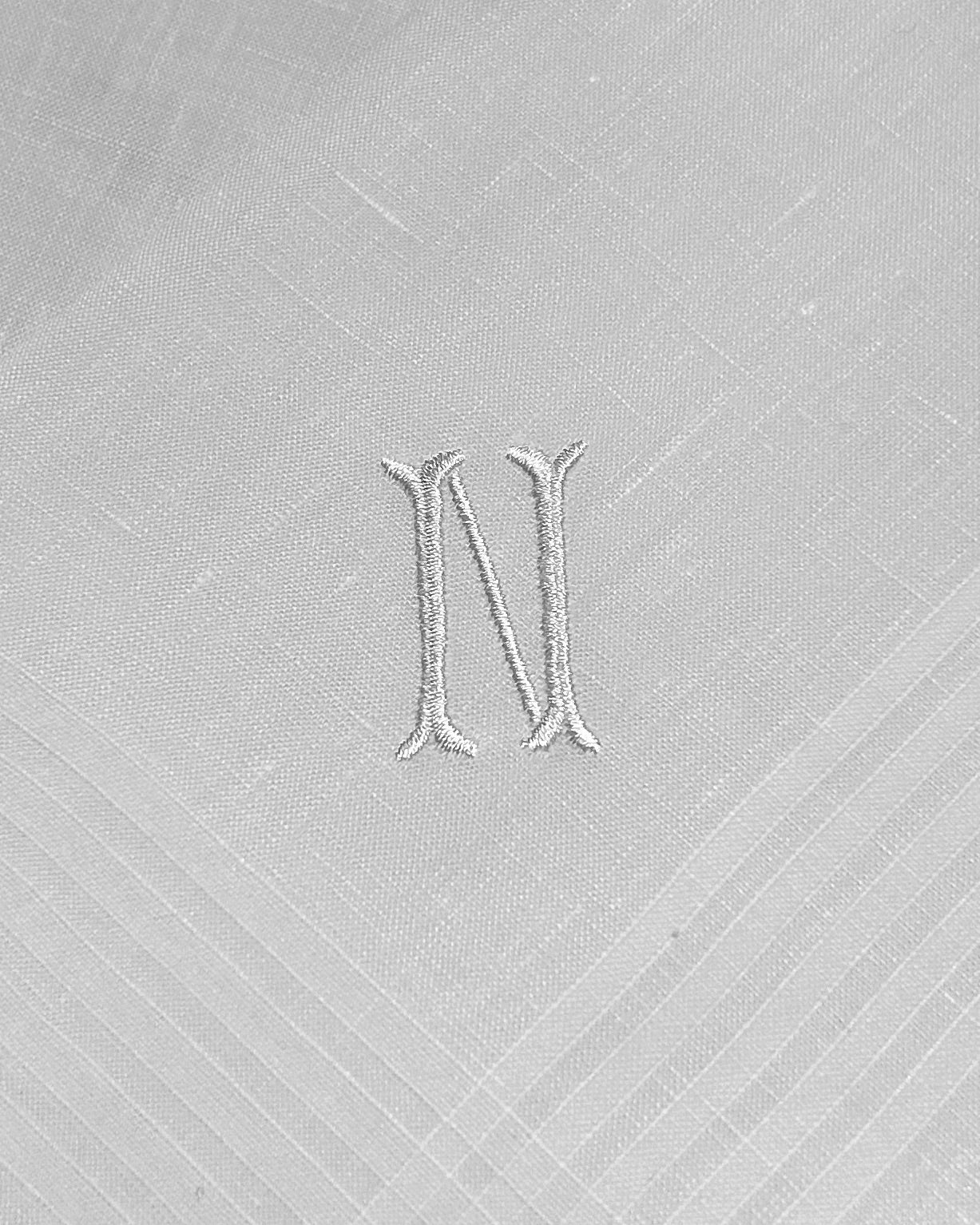 Handkerchief Men's - Linen Monogram Initials
