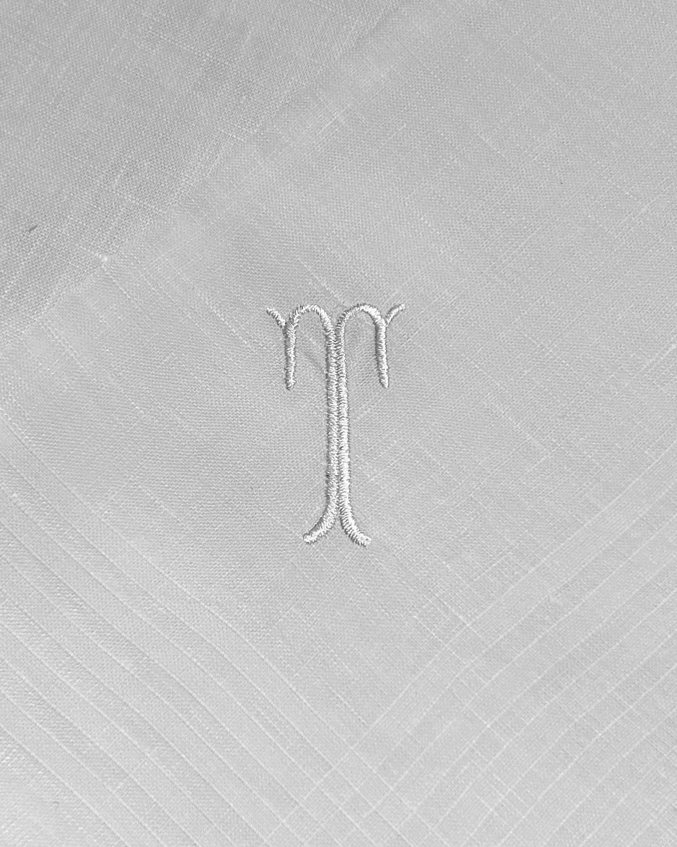 Handkerchief Men's - Linen Monogram Initials