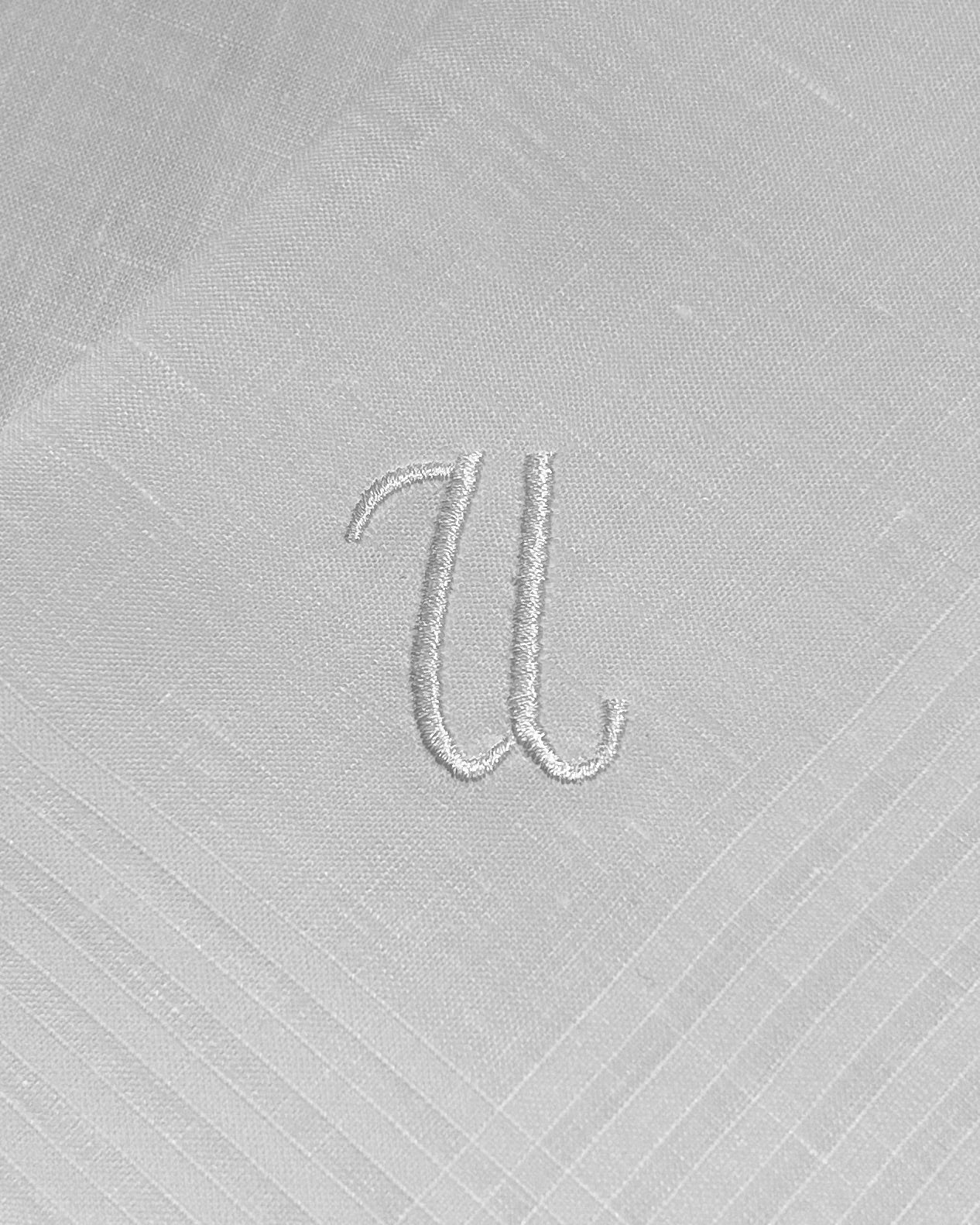 Handkerchief Men's - Linen Monogram Initials