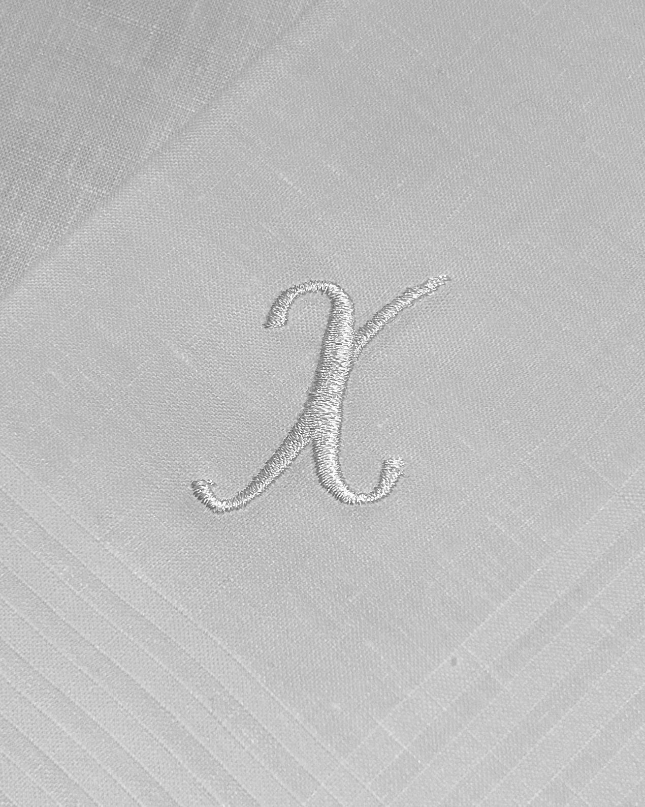 Handkerchief Men's - Linen Monogram Initials