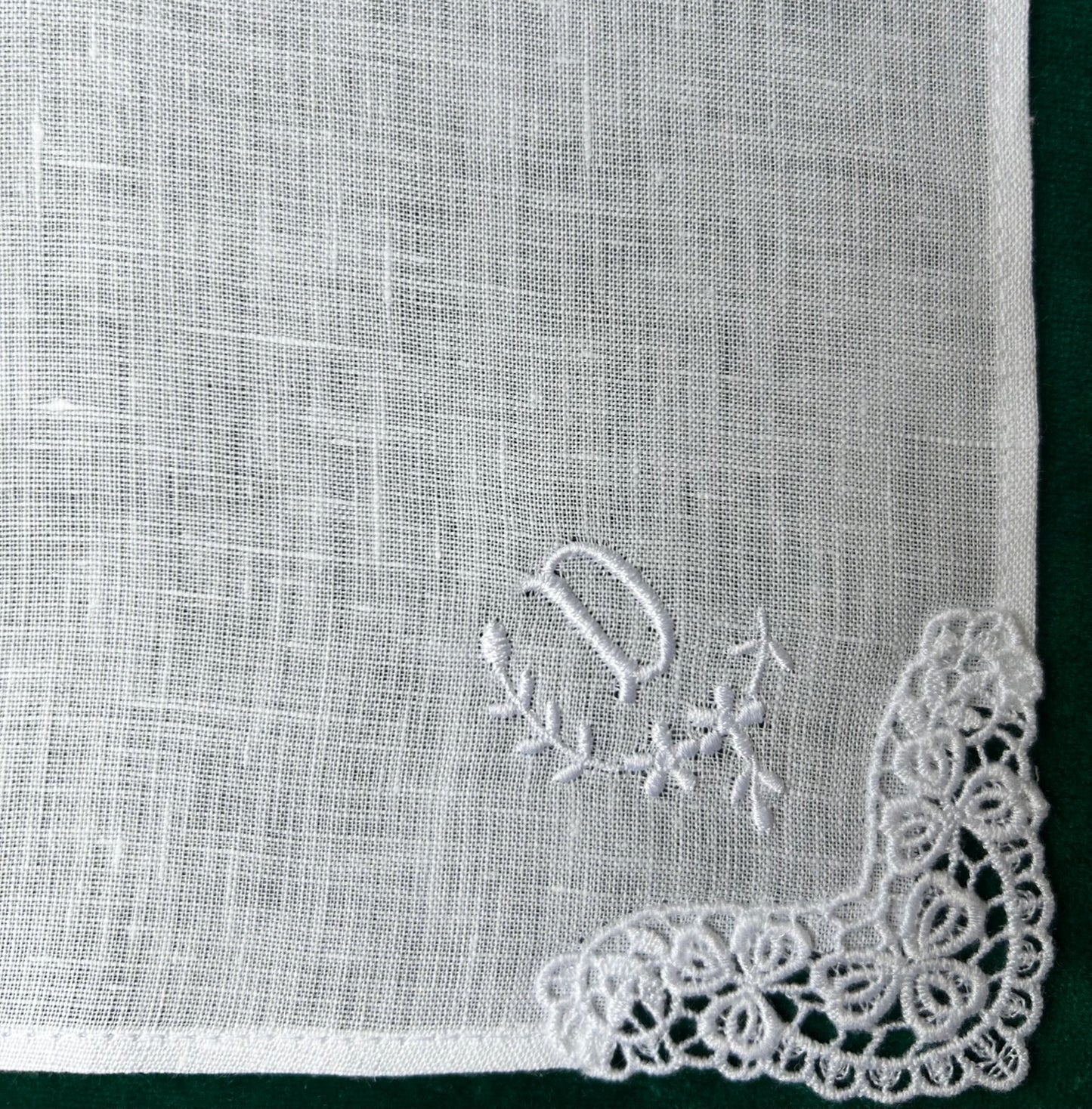 Handkerchief Ladies - Linen Monogram Initials
