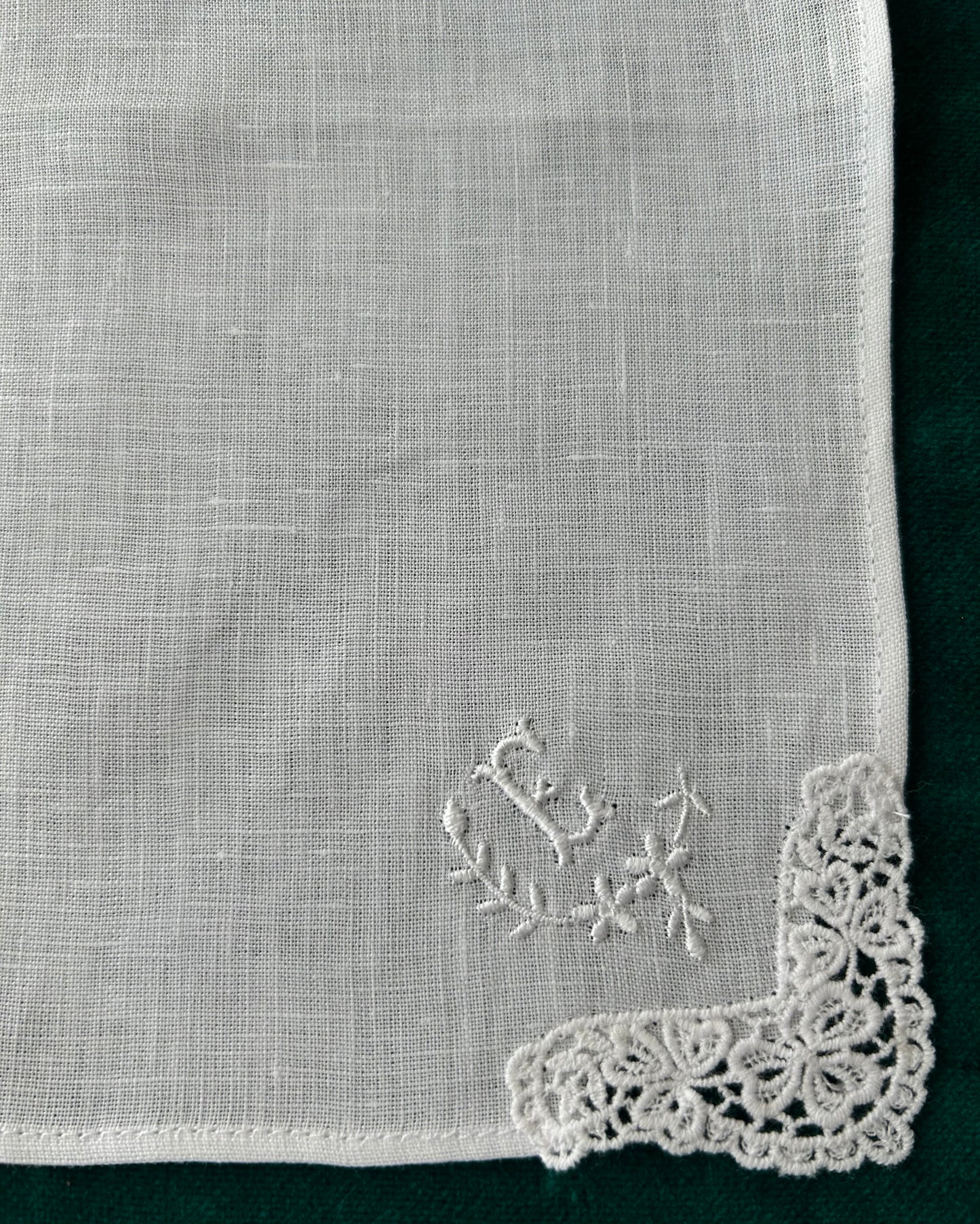 Handkerchief Ladies - Linen Monogram Initials