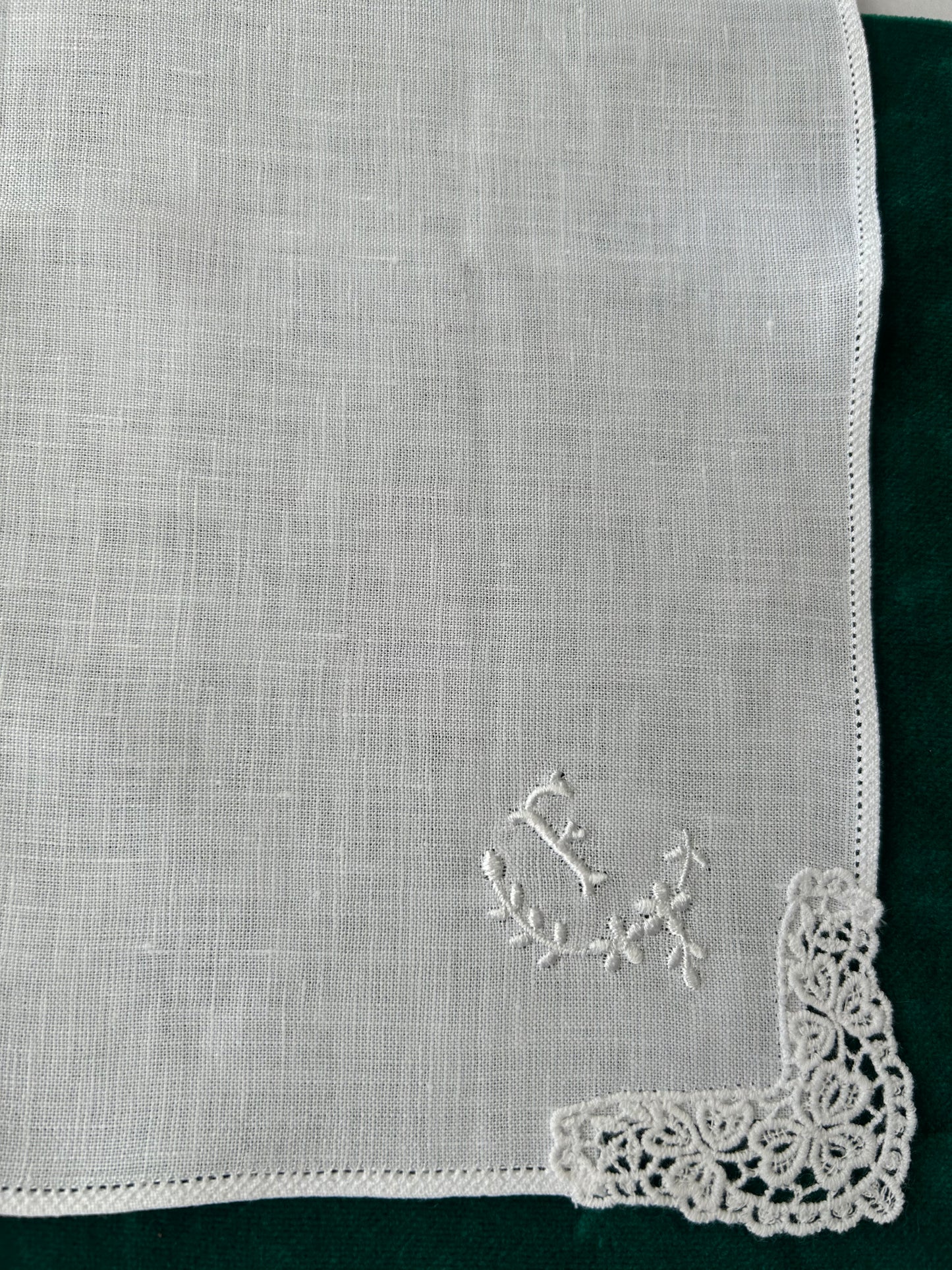 Handkerchief Ladies - Linen Monogram Initials