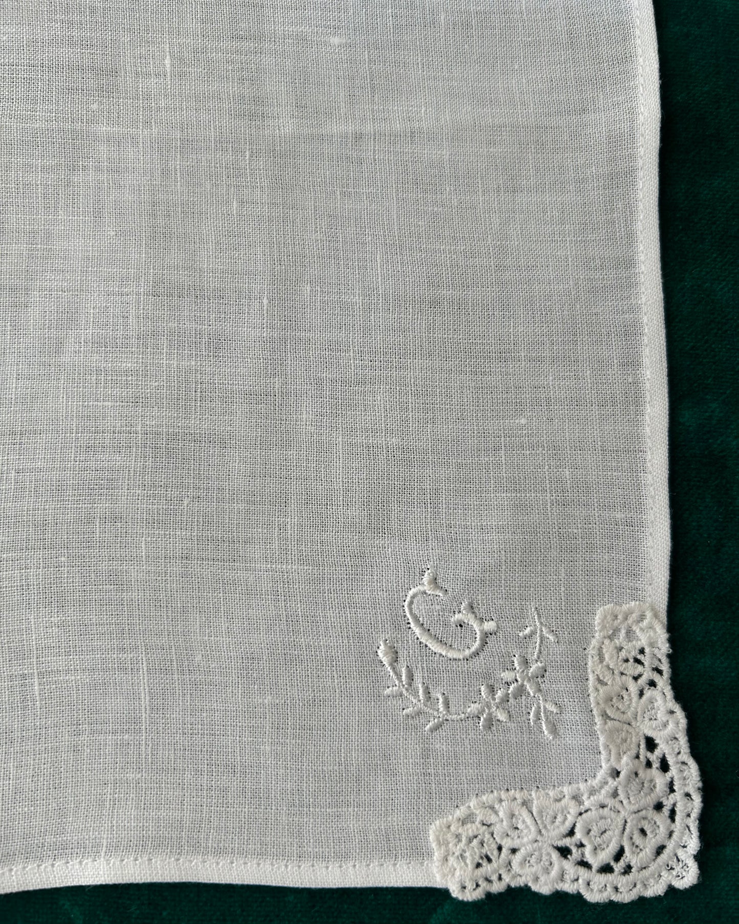 Handkerchief Ladies - Linen Monogram Initials