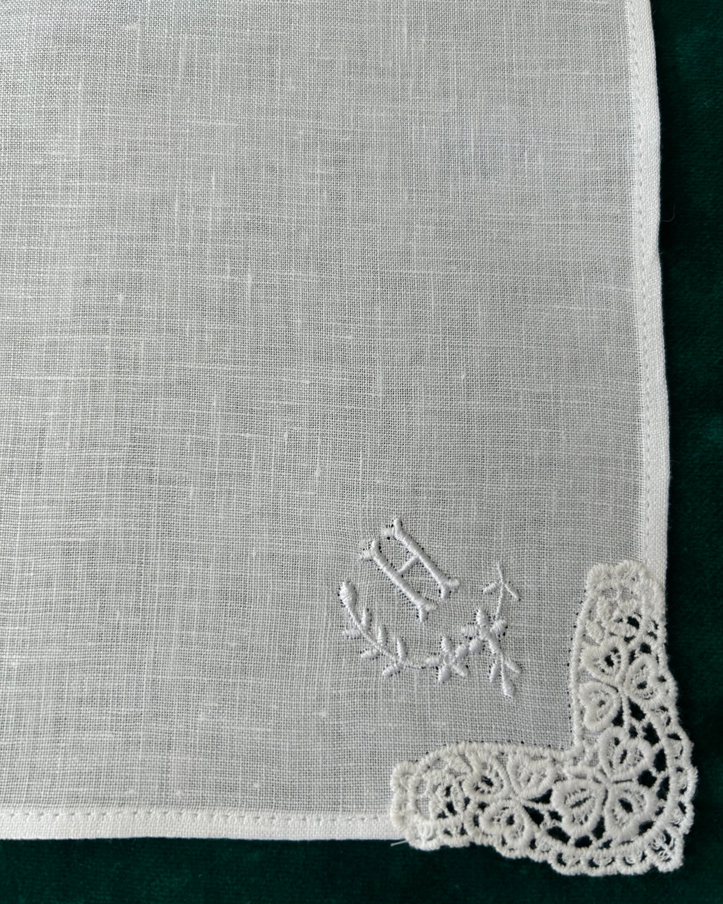 Handkerchief Ladies - Linen Monogram Initials
