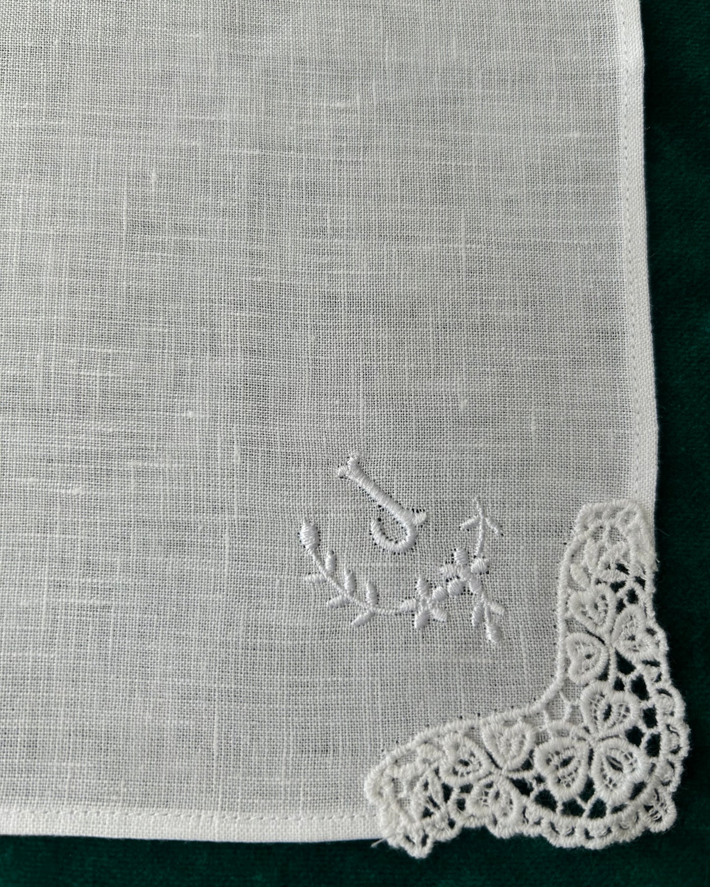 Handkerchief Ladies - Linen Monogram Initials