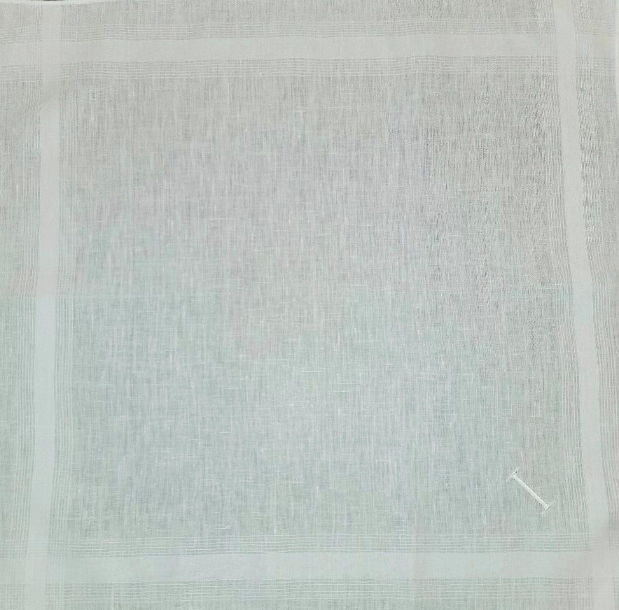 Handkerchief Men's - Linen Monogram Initials