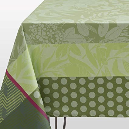 Le Jacquard Francais Tablecloth "Nature Urbaine" Green