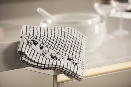 Poli-Dri 100% Cotton Tea Towel "Sheep"