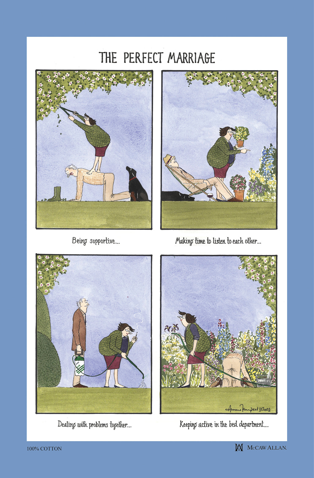 Tea Towel "The Perfect Marriage"