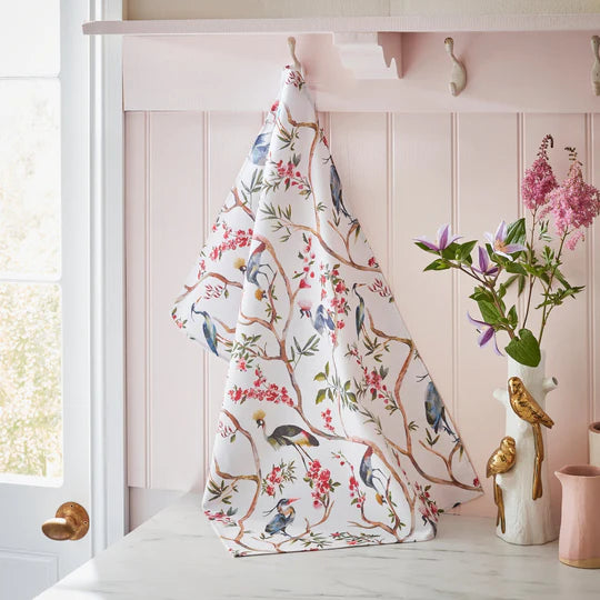Tea Towel "Oriental Birds"