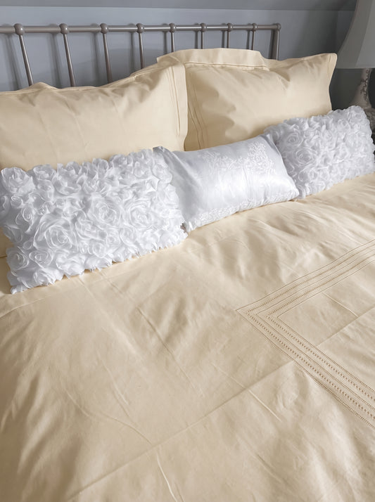 Vintage Luxury Linen Duvet Cover - Natural