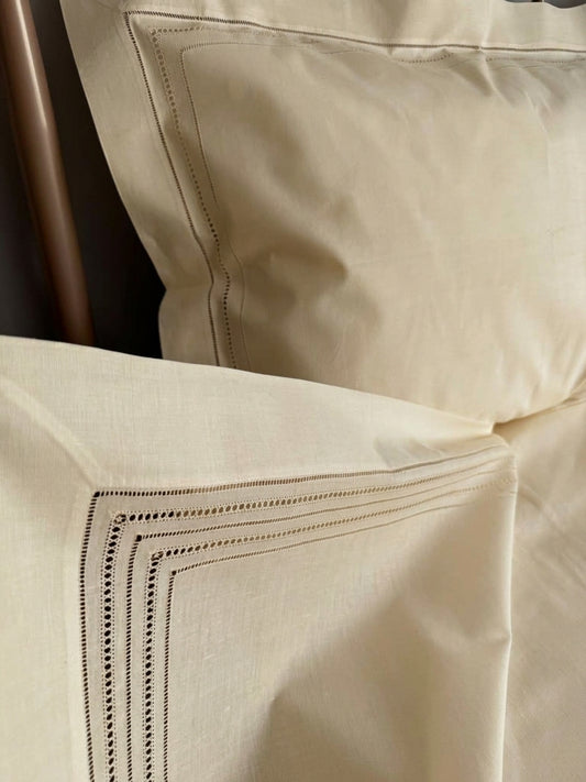Vintage Luxury Linen Flat Sheet (Single Sheet) - Natural