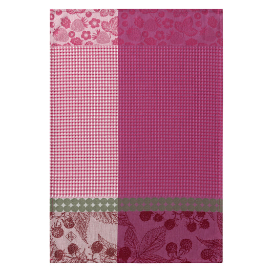 Le Jacquard Français Tea Towel "Cueillette D'Eté" Pink