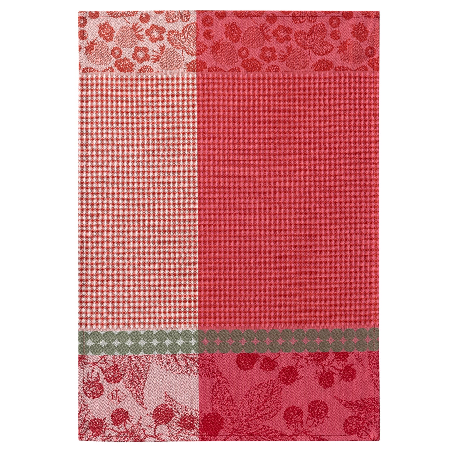 Le Jacquard Français Tea Towel "Cueillette D'Eté" Red