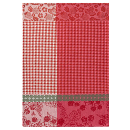 Le Jacquard Français Tea Towel "Cueillette D'Eté" Red