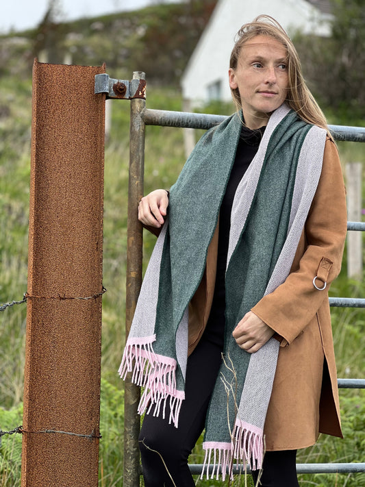 McNutt Cashmere/Lambswool Wrap - Alpine