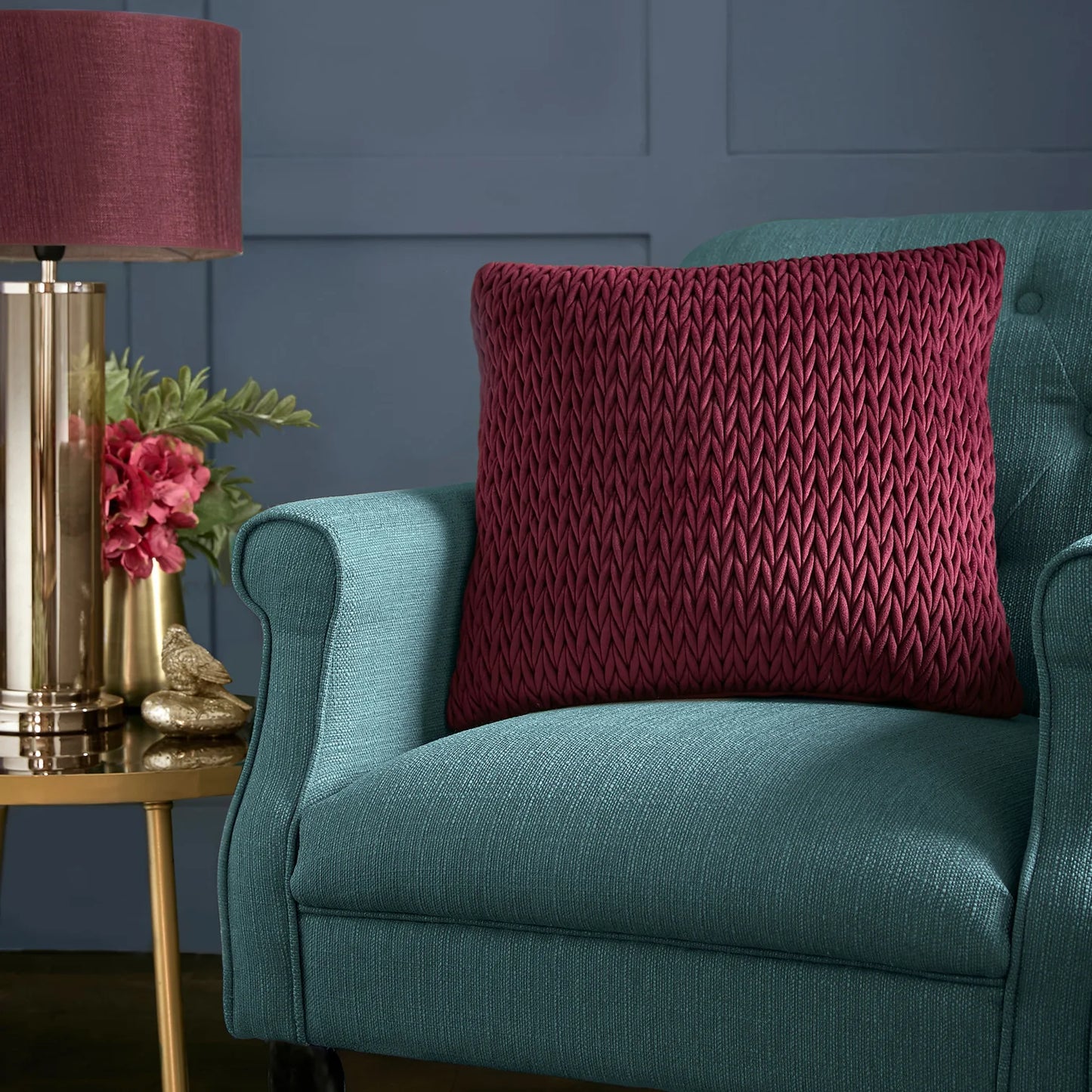 Amory Cushion - Claret