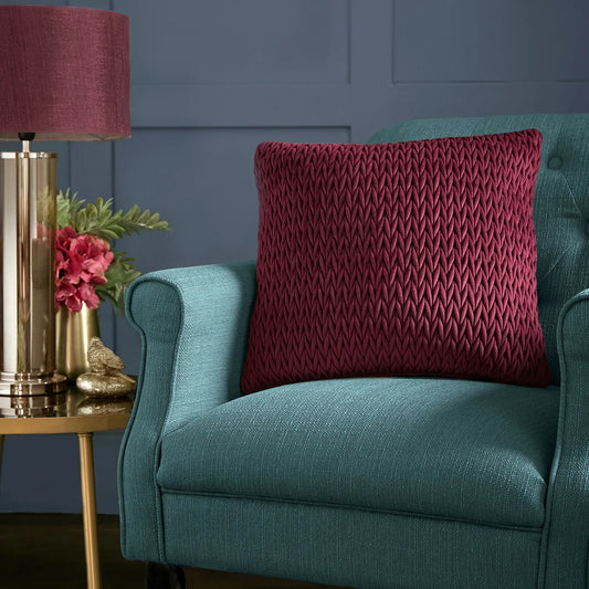 Amory Cushion - Claret