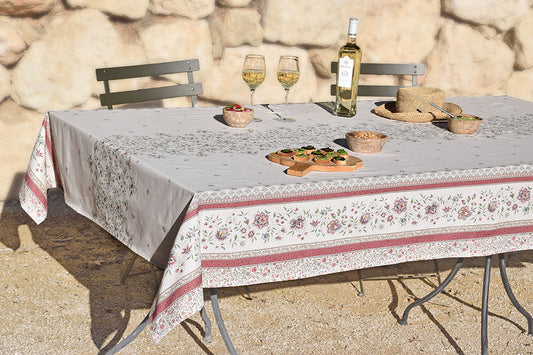 L'Ensoleillade Tablecloth: "Beaucaire" Pink