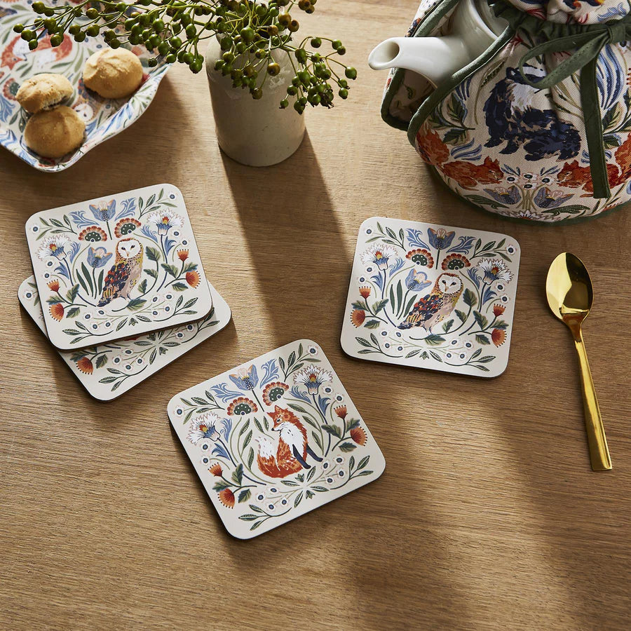 Cork-Backed Coasters "Blackthorn"