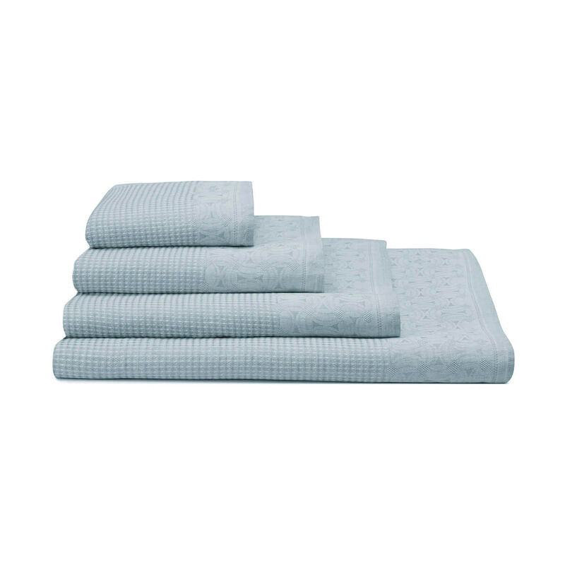 Le Jacquard Francais Linen Bath Towels "Lula" - Blue Ice