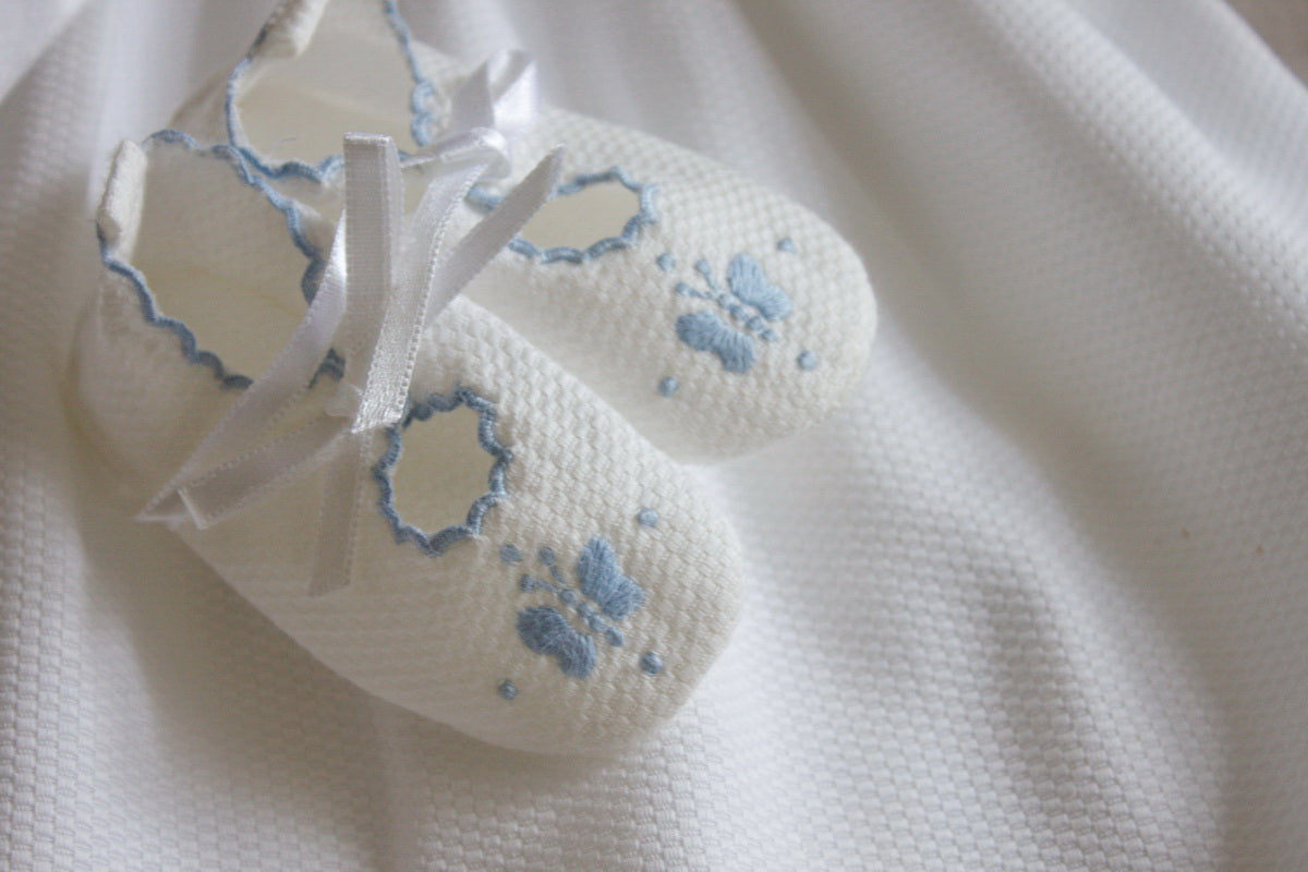 Madeira Embroidered Baby Booties
