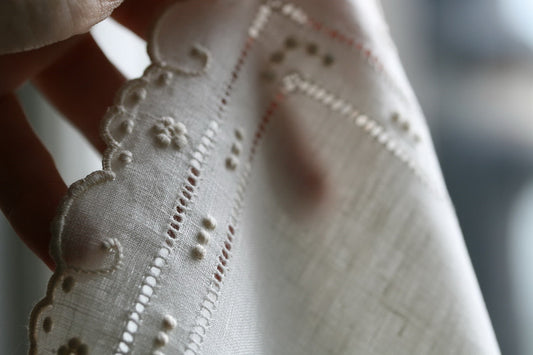Handkerchief Ladies - Madeira Embroidered Hem
