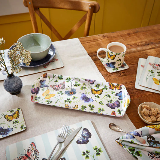 Melamine Tray "Butterfly Grove" Large