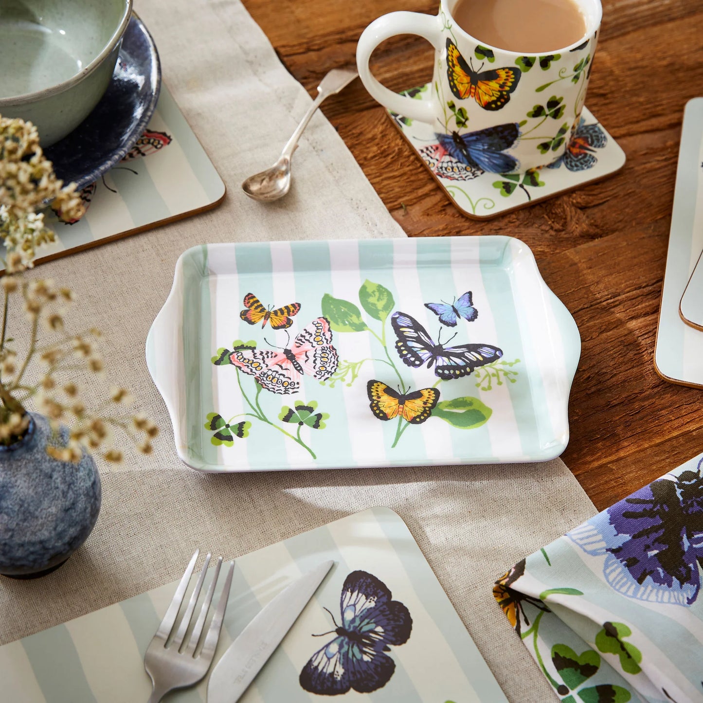 Melamine Tray "Butterfly Grove"