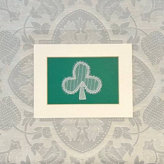 Irish Carrickmacross Lace: Shamrock