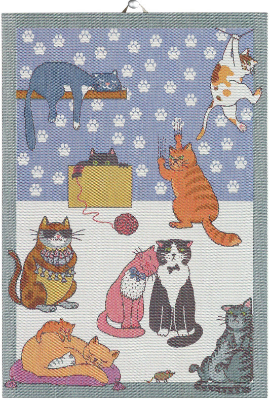 Ekelund Tea Towel: "Cats Fun"