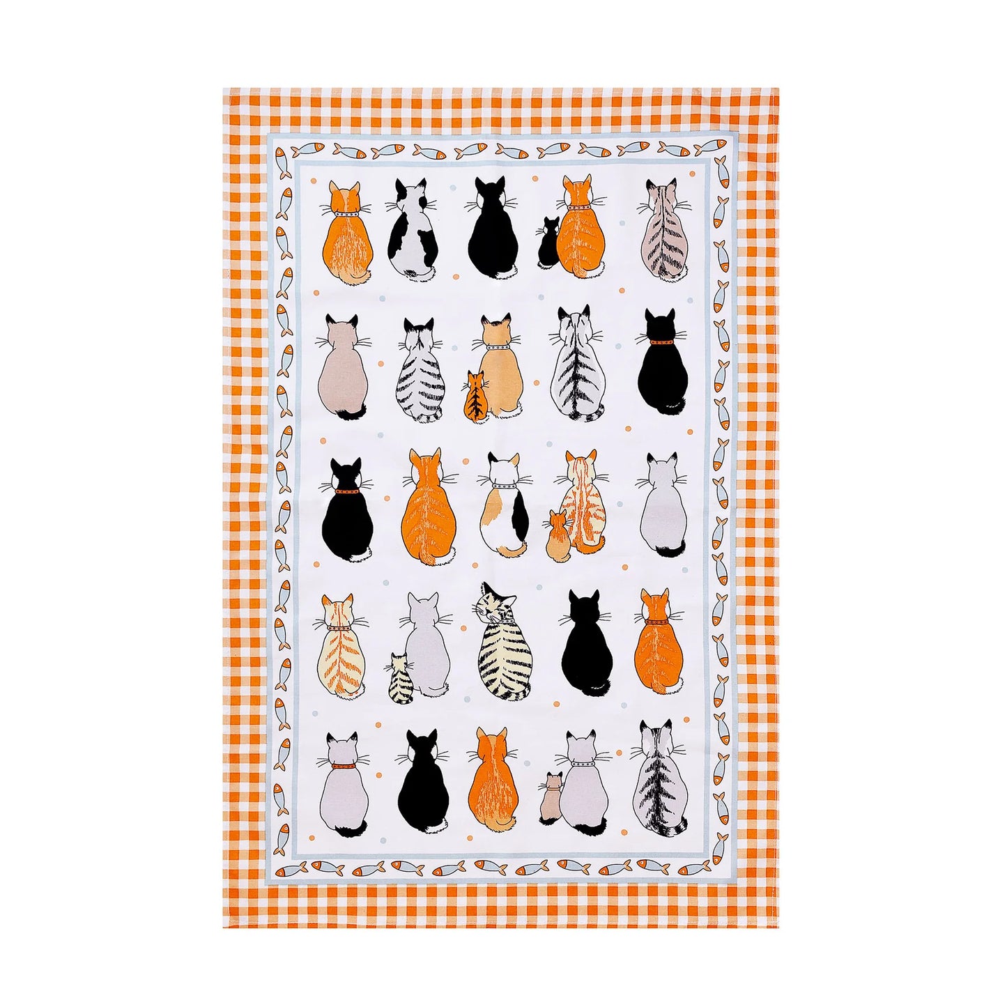 Tea Towel "Cats In Waiting"