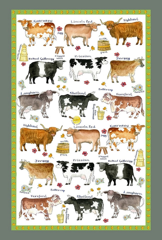 Tea Towel "Cattle Breeds"