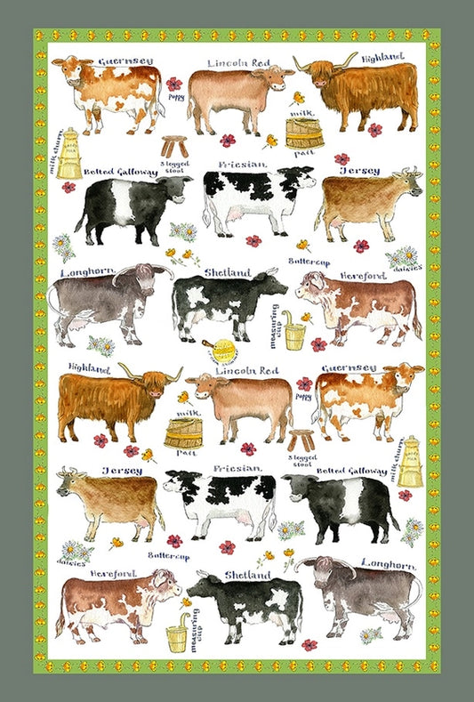Tea Towel "Cattle Breeds"