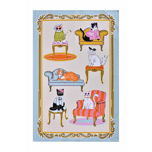 Tea Towel "Cool Cats"