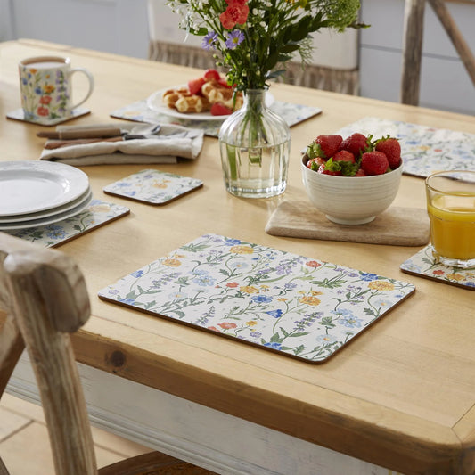 Cork-Backed Placemats "Cottage Garden"