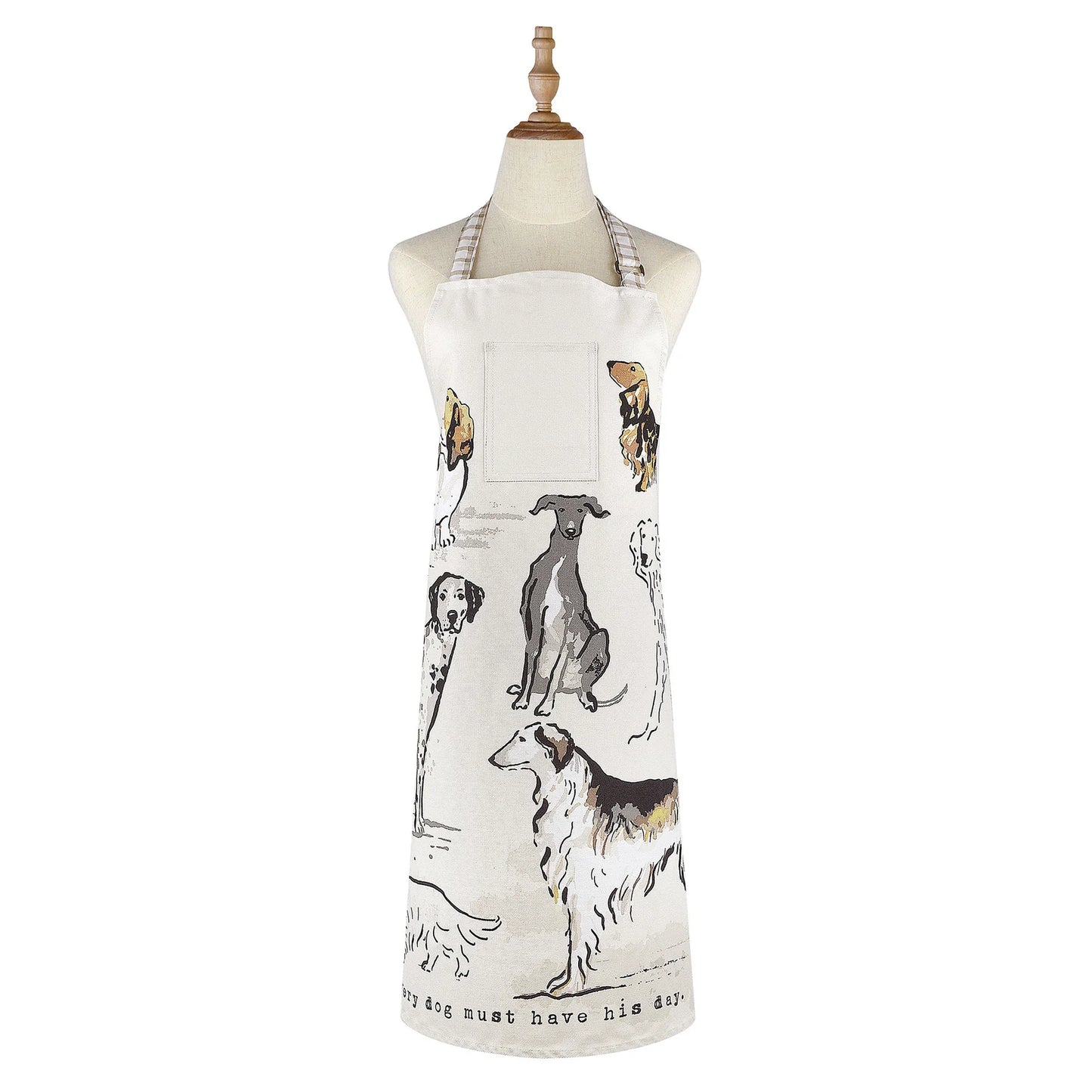 Apron (Cotton) "Country Dogs"