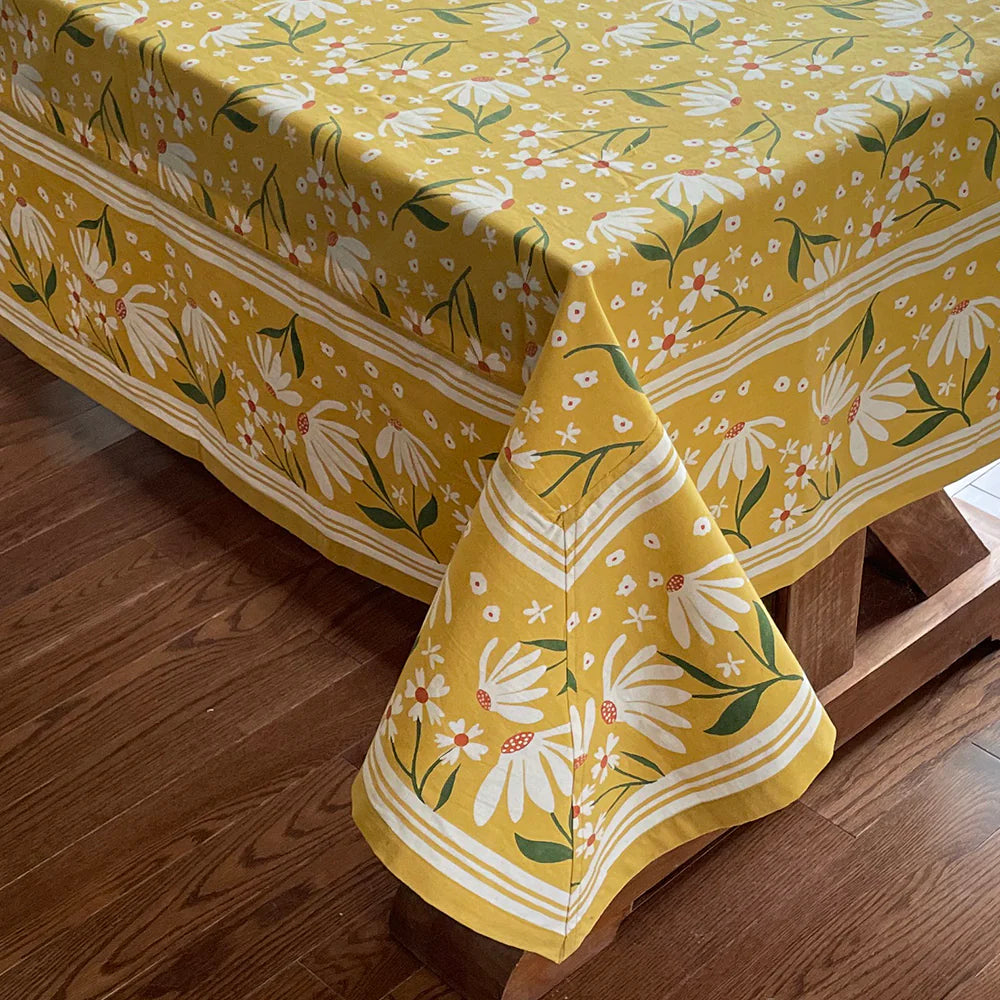Cotton Tablecloth: "Daisy"
