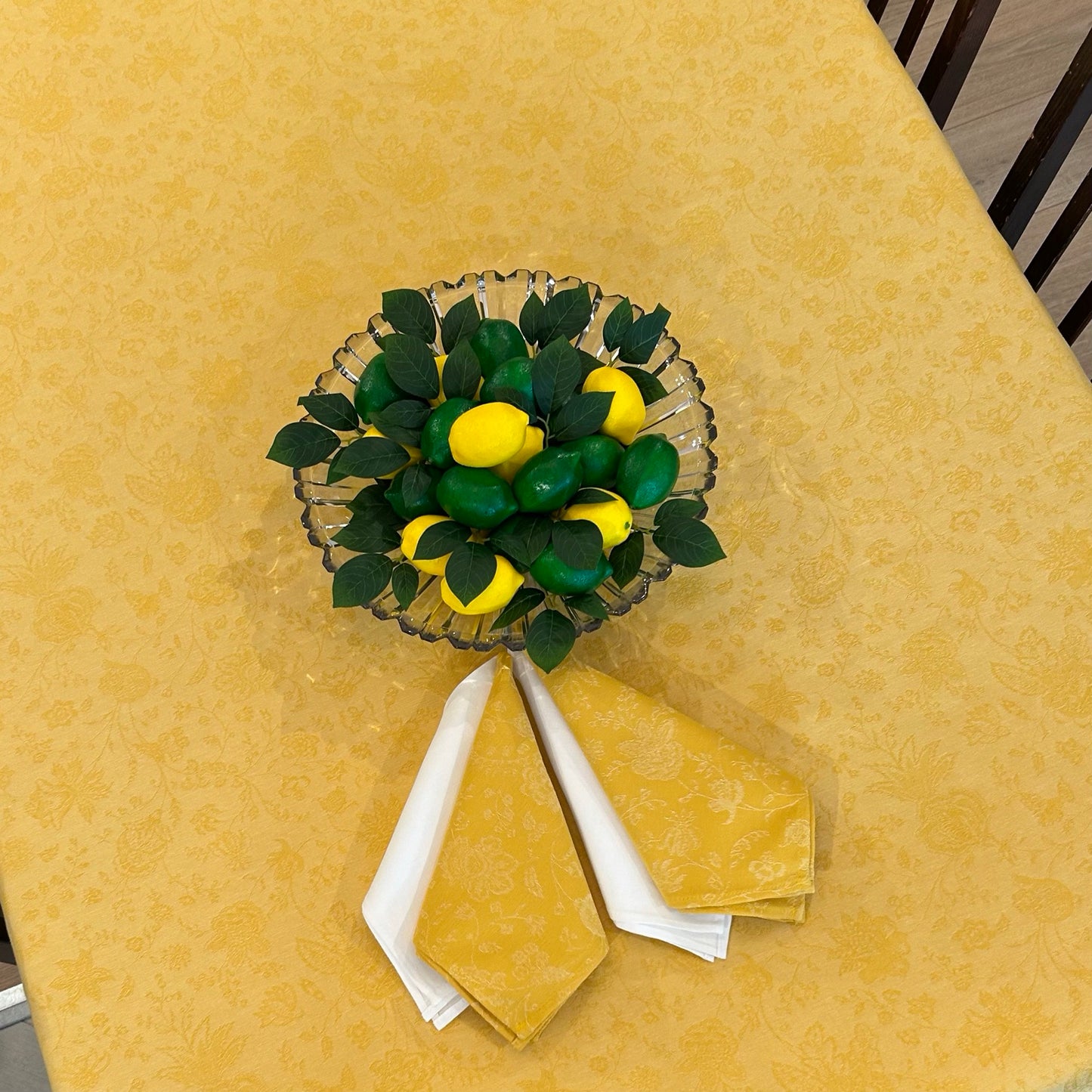 L'Ensoleillade Jacquard Napkin: "Daya" Buttercup