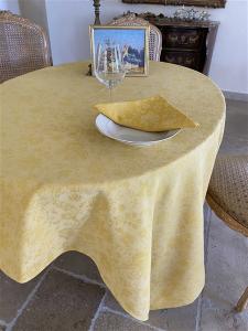 L'Ensoleillade Jacquard Tablecloth "Daya": Curry