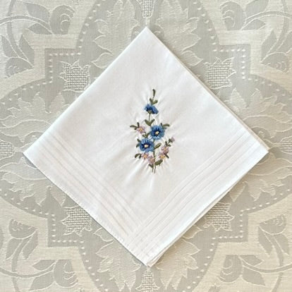 Handkerchief Ladies - Embossed Cotton Anemone