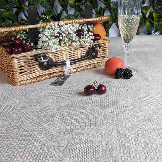 Irish Linen Tablecloth - Etamine (Natural)