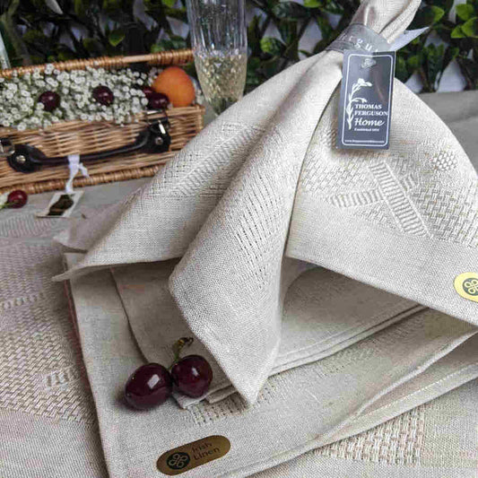 Ferguson's Irish Linen Etamine Napkins - Natural